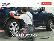 Tablet Screenshot of curbappealautobody.com